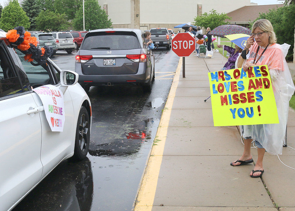 Reverse teacher parade visits Barlow Park/Journey
